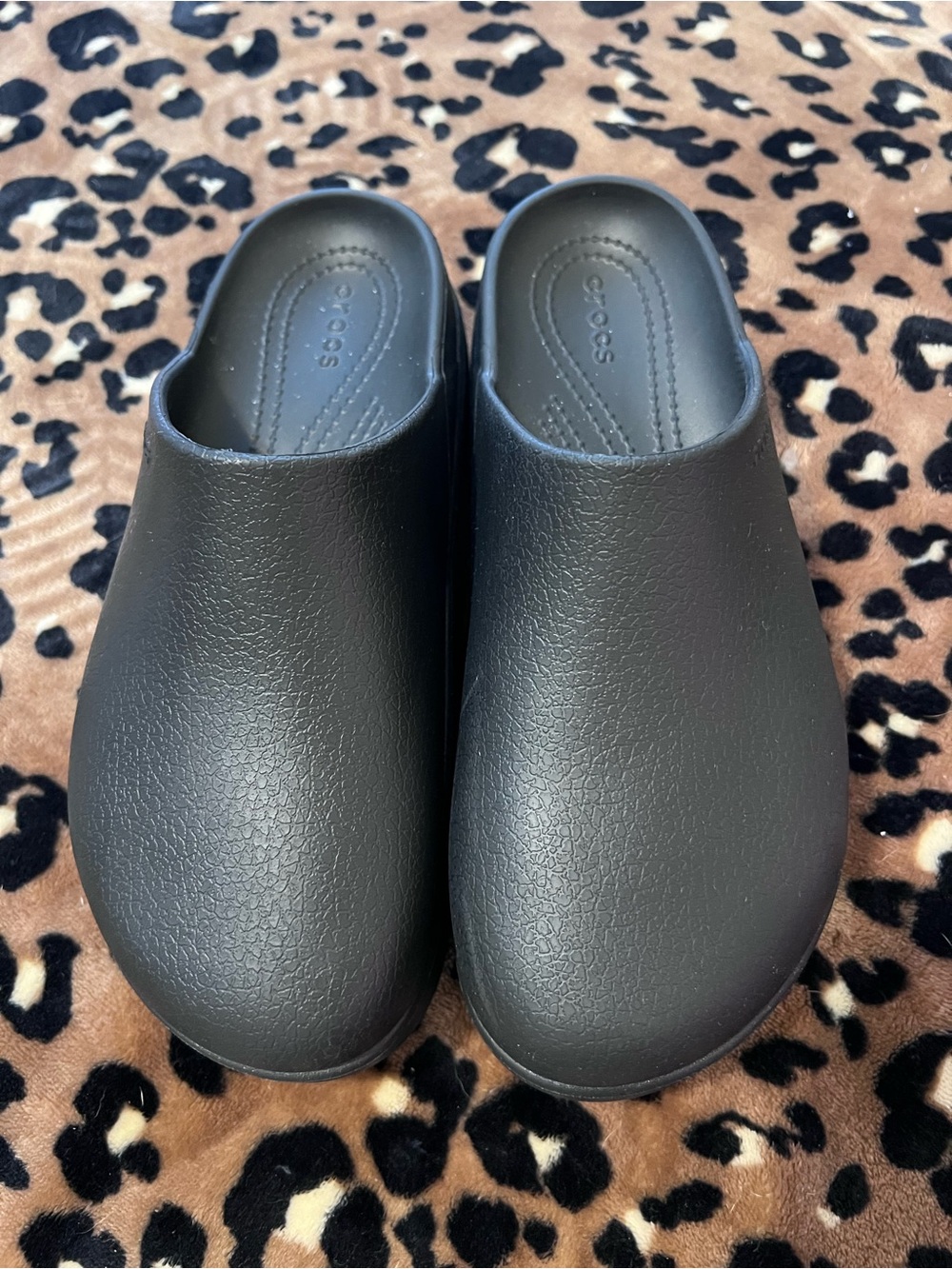 Crocs Brooklyn Platform Mule Clogs Black Women’s Size 8 Comfort Slip On